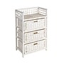 Household Essentials Woven Storage Drawer, 3-Drawer, White (HE1105)~#|#~D1F0161C-89F7-4999-89E5C185B7FA9657_sc7