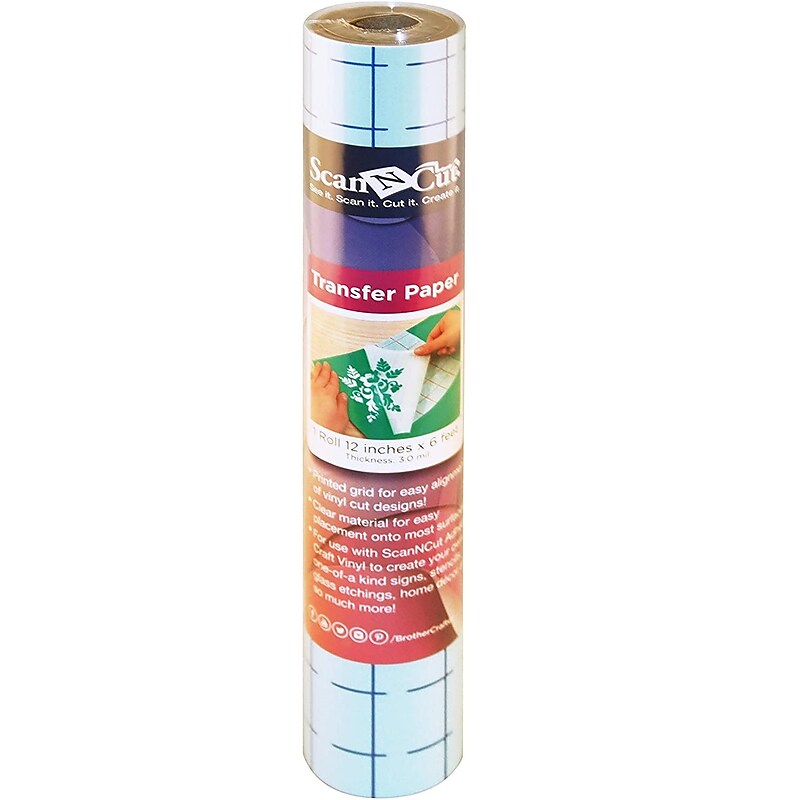 Brother Vinyl Transfer Tape with Grid, 6' Roll (CAVINYLTPG) image 1