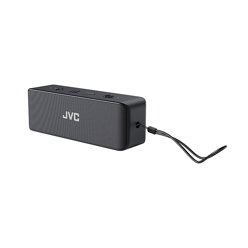 JVC True Wireless Bluetooth Portable Stereo Speaker, Waterproof, Black (SPS-Q4BT) image 1