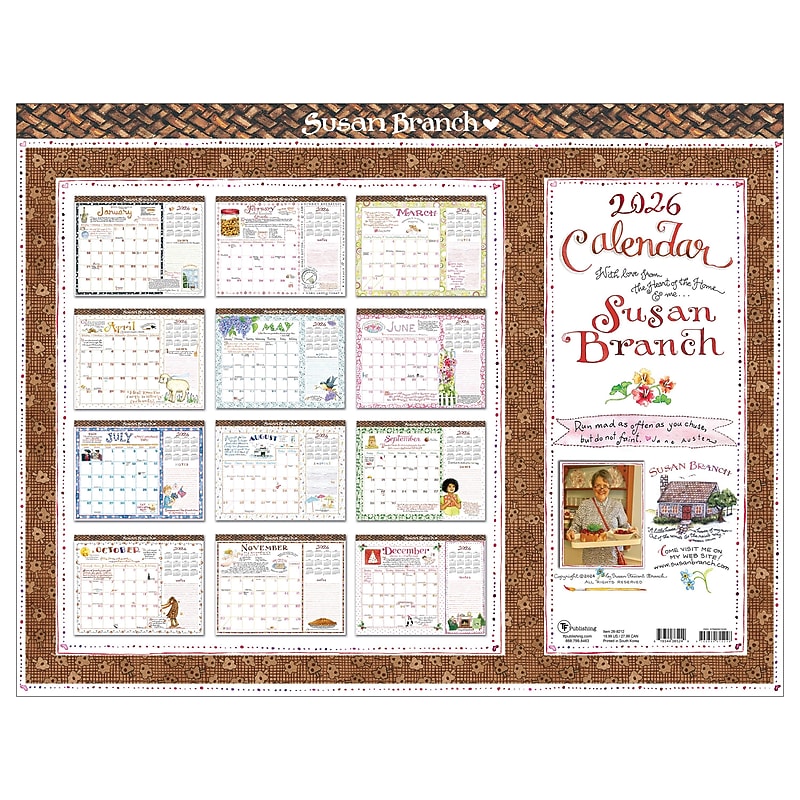 2026 TF Publishing 22" x 17" Monthly Desk Calendar, (26-8212) image 1