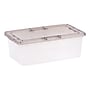 Iris 6.7 Quart Snap Top Plastic Snap Closure Storage Bin, Clear, 10/Pack (500155)~#|#~D1F8D135-B877-4B7C-BB621BF1EA4B41A2_sc7