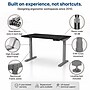 Uncaged Ergonomics Rise Up 60"W Electric Adjustable Bamboo Standing Desk, Black/Gray (RUGBK)~#|#~D1F99F0A-508E-48D8-A81949296C902880_sc7