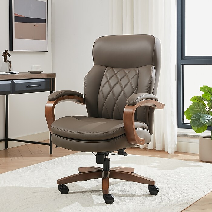 La-Z-Boy Colston Ergonomic Vegan Leather Swivel Executive Chair