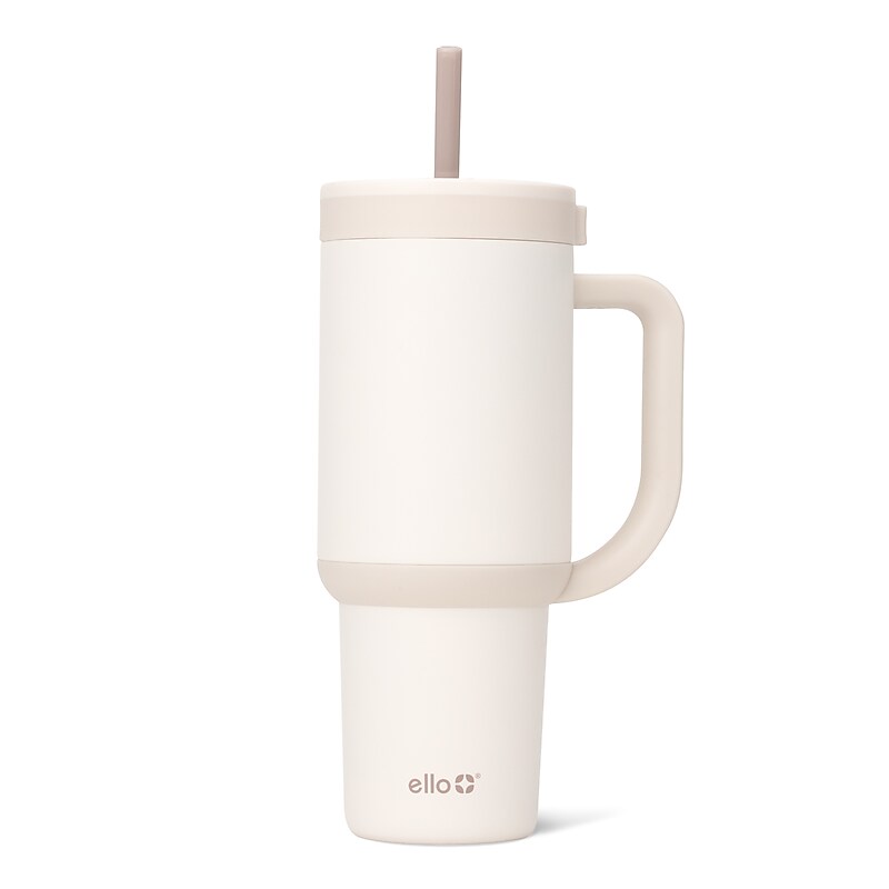 Ello Oasis Stainless Steel Tumbler, 30 oz., Cream (466-3001-005-8A) image 1