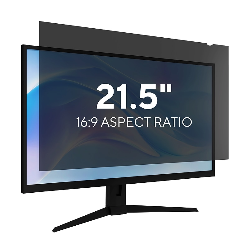 Staples TECH Anti-Glare Privacy Filter for 21.5" Widescreen Monitor (16:9) (ST62133-CC) image 1