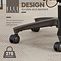 Elle Decor Rivendell AIR Lumbar Ergonomic Vegan Leather Swivel Executive Chair, Blue (60124-BLU)~#|#~D2025BF5-D997-4455-BE203FA6B914155A_sc7