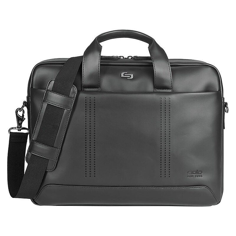 Solo New York Murray 15.6" Vinyl Laptop Bag, Black (VNL100-4) image 1
