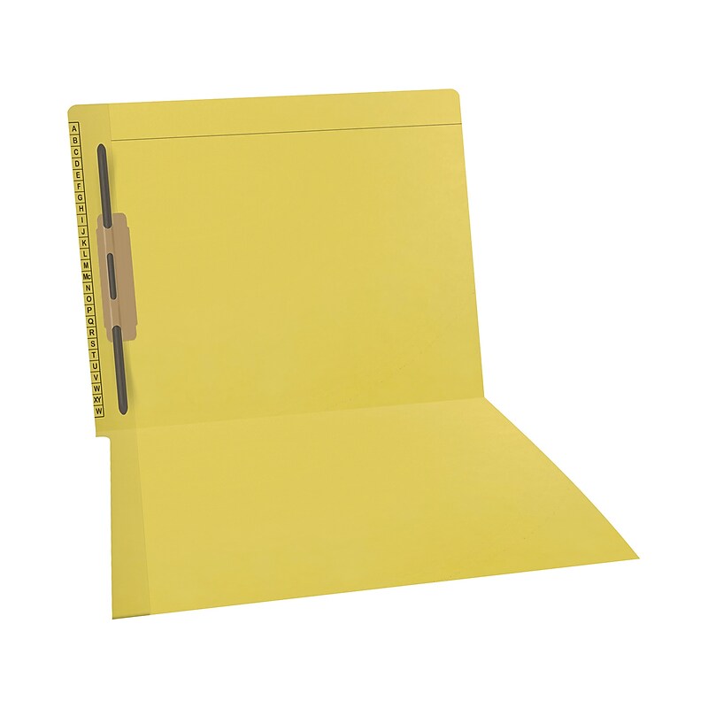 Medical Arts Press Reinforced Classification Folder, 1 3/8" Expansion, Letter Size, Yellow, 50/Box (F1170-YLW-1) image 1