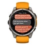 Garmin fenix 8 AMOLED Multisport GPS Watch, 47-mm, Titanium Stainless Steel Bezel with Orange/Graphite Band (010-02904-10)~#|#~D209024C-D00C-4FBE-81943113A957094E_sc7