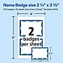 Avery Adhesive Sticker Name Tag Labels, White/Blue, 100 Name Badges/Pack (13971/5144)~#|#~D20A54F2-FF30-4DE6-B2D6E40856B13985_sc7