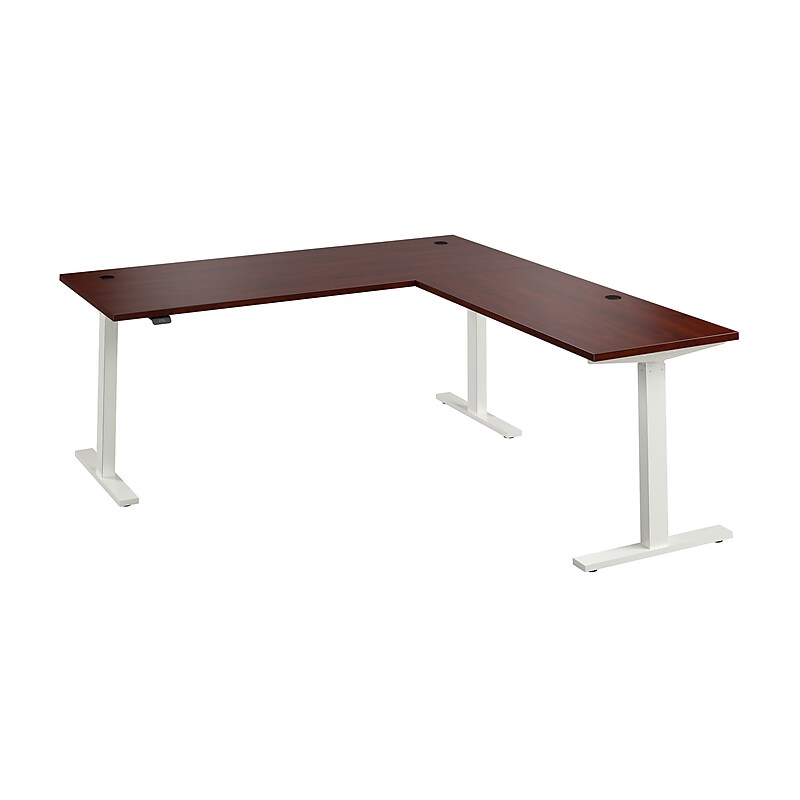 Bush Business Furniture Move 60 Series 72"W L Shaped Adjustable Standing Desk, Hansen Cherry (M6SL7278HCWK) image 1