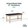 Aristo Wood H-Brace Physician Exam Table with Paper Cutter, and Holder, 500lbs. Capacity, Black (ADI996-HBFP-BLK)~#|#~D20D8261-35BF-4419-80448AE8B76E44B2_sc7