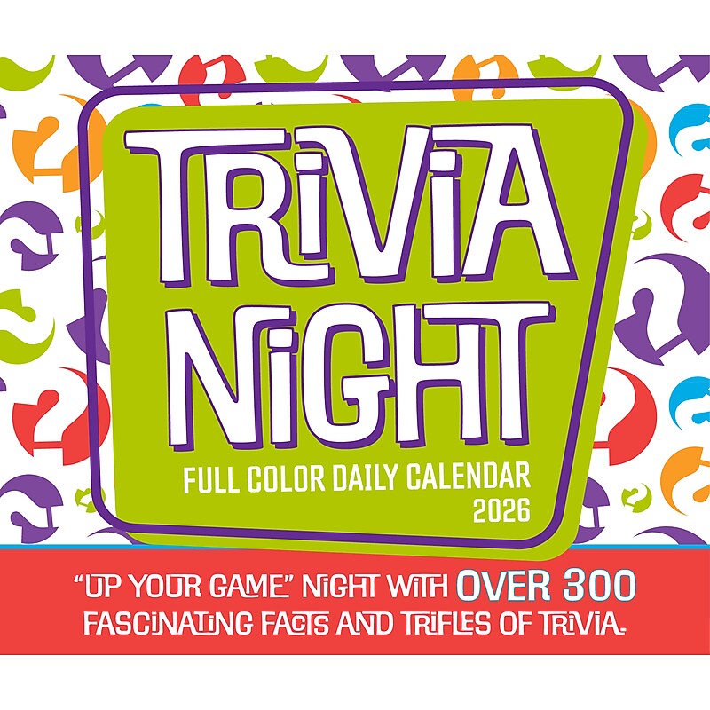 2026 Willow Creek Trivia Night 6.2" x 5.4" Day-to-Day Calendar (54468) image 1