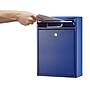 AdirOffice Steel Large Wall Mounted Drop Box Interoffice Mailbox, Key Lock, Blue (631-04-BLU-PKG)~#|#~D211C2E5-3851-4668-B4306788B83C5F13_sc7