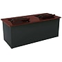 VersaDesk Enclosed Revolution 72"W Computer Desk, Cherry/Black (RSD7230-BC)~#|#~D211F222-688E-4E5E-8248A11C7C898130_sc7