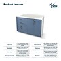 Viva Comfort 36.32'' H x 48" L Exam Room Medical Cabinet, 4-Doors, 2-Drawers, Blueberry (902BASE48NSBL)~#|#~D219FB61-719F-4B10-B90A531D1E358BB2_sc7