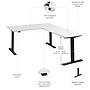 Bush Business Furniture Move 60 Series 60"W L Shaped Adjustable Standing Desk, White (M6SL6078WHBK)~#|#~D21D1B17-0FCD-41F7-9E700815926FC155_sc7