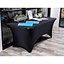 ICEBERG 30"W x 72"L Table Cover, Black, Each (16521)~#|#~D21D58A1-4120-48D8-885A7654A0300BA4_sc7