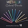 Bazic Metallic Colored Pencils, Assorted Colors, 12/Pack, 6 Packs/Bundle (BAZ735-6)~#|#~D220DA9C-1393-49D1-8E34534CF4B90979_sc7