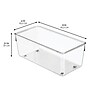 iDesign Linus Plastic Drawer Organizer, Clear, 2/Set (52830M2)~#|#~D2212BE2-A953-4B02-8507AB8D5F81E197_sc7