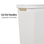 Mind Reader 10.57-Gallon Hamper with Lid, Plastic, White (40FABHAMP-WHT)~#|#~D2233806-BC3D-44FB-B505D6802BD7A0ED_sc7
