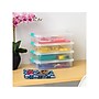 Iris Latch Lid Storage Box, Clear/Sea Foam (COB-6)~#|#~D225BE97-75CF-4F2D-BD7E69642D434E57_sc7