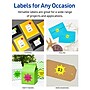 Avery Sure Feed Laser Burst Label, 2 1/4" Dia, Assorted Neon, 180 Labels/Pack (5995)~#|#~D2263568-4EC5-4855-A8D725A27B4B0D76_sc7