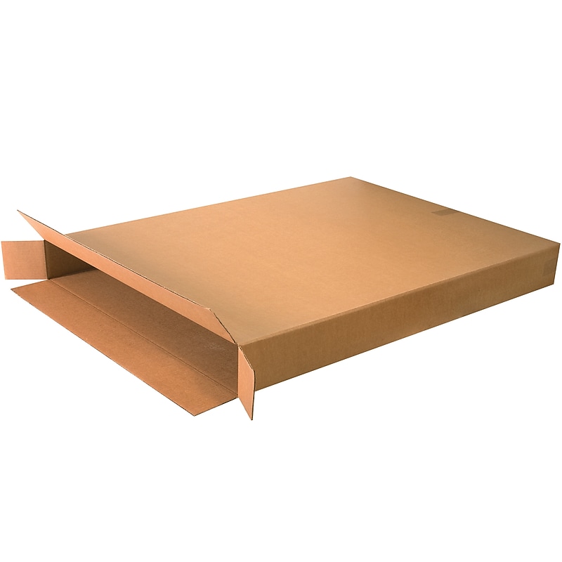 36" x 5" x 48"'' Shipping Boxes, 32 ECT, 5/Bundle(36548FOL) image 1