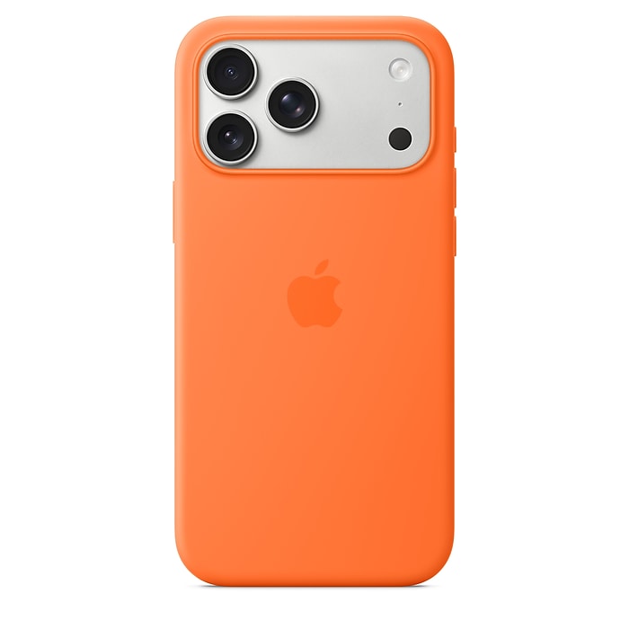 Apple Silicone MagSafe Phone Case for iPhone 17 Pro Max, Orange