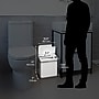 halo Stainless Steel Rectangular Sensor Trash Can with AbsorbX Odor Control System and Fragrance, White, 2.5 Gal. (SC02SW)~#|#~D22F0473-7275-4710-A9E4F54E2DE49EE8_sc7