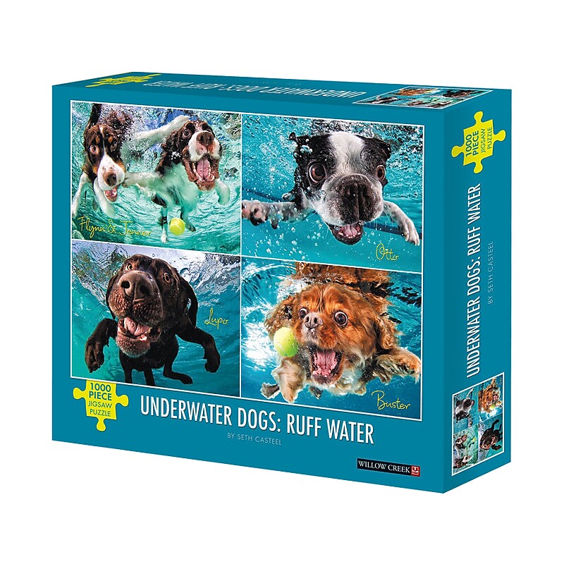 Willow Creek Underwater Dogs: Ruff Water 1000-Piece Jigsaw Puzzle (49205) image 1