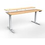 VersaDesk PowerLift Split-Level 60"W Electric Rectangular Adjustable Standing Desk, Maple/White (PL2SD6030-WM)~#|#~D2341AFE-0021-427E-88A3323C7D4A6103_sc7
