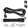 GoGreen Power 6 Outlet Surge Protectors, 6' Cord, Black (GG-16106MSBK)~#|#~D234580B-BC56-4024-84F2FC33FE9733F6_sc7