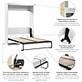 Bestar Pur 59W Full Size Murphy Bed for Multipurpose Room, White (26183-17)~#|#~D234CD82-2F17-498C-8FDE70F6635D1C26_sc7