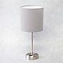 Simple Designs 19.50" LED Table Lamp with Charging Outlet, Grey (LT2024-GRY)~#|#~D239C388-F29E-41BE-AEE06DDBFF965781_sc7
