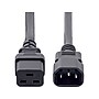 StarTech 6' C14 to C19 Power Cable, Male to Female, Black (PXTC14C19146)~#|#~D2411172-2347-44E5-9CD2BDC3EFF92C9D_sc7