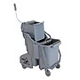 Unger SmartColor Dual Compartment Mop Bucket, 32 Quart, Gray (COMBG)~#|#~D24406A7-5498-42D8-AE92D09E890AA20D_sc7