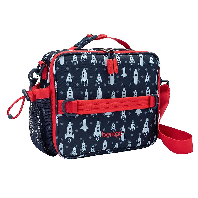 bentgo Kids Insulated Lunch Bag, 3-Compartment, Rocket (BGPTBAG-RKT) image 1