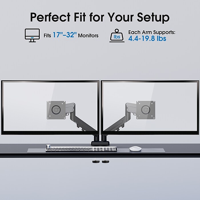 FlexiSpot MA1 Adjustable Dual Arms, Up to 32