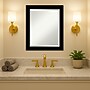 Amanti Art Brushed Black Beveled Bathroom Wall Mirror, 23.5" x 19.5", Black (A42678100279)~#|#~D249EA6A-0D87-4212-B54EB30214C02A0B_sc7
