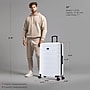 InUSA Trend 34.05" Hardside Suitcase, 4-Wheeled Spinner, TSA Checkpoint Friendly, White (IUTRE00XL-WHI)~#|#~D253AC16-0615-411F-BEF87DB472CAE97B_sc7