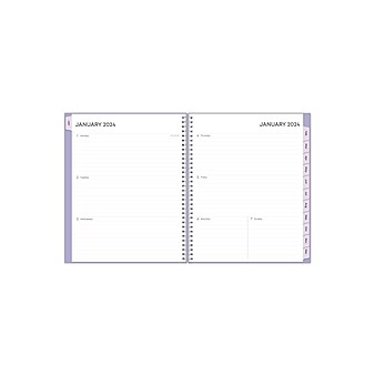 2024 Blue Sky Leeya 8.5" x 11" Weekly & Monthly Planner, Purple (143713)