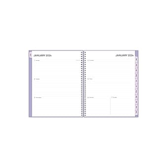 2024 Blue Sky Leeya 8.5" x 11" Weekly & Monthly Planner, Purple (143713)