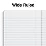 Staples® Composition Notebook, 7.5" x 9.75", Wide Ruled, 100 Sheets, Red (ST55075)~#|#~D25578C0-5CB6-48CE-821786CF4ABB76A7_sc7