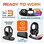 Delton M101 Wireless Active Noise Canceling Bluetooth Stereo Business Headset with HS1 Charging Station, Black (DHSWC1101XD)~#|#~D256B96B-356C-47D7-9709B96DDE28C767_sc7