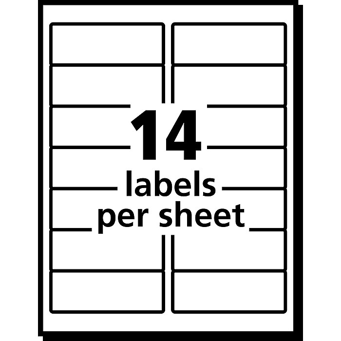 PRES-a-ply Laser/Inkjet Address Labels, 1-1/3
