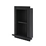AdirHome 2-Shelf Recessed Wall Mount Shelf, 18" x 14" x 4.8", Black (515-01-BLK)~#|#~D26642D2-94B0-4251-ABBA6592C3678794_sc7