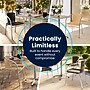 Flash Furniture Lila Indoor-Outdoor 23.5'' Round Table Set with 2 Rattan Chairs, Dark Brown (TLH24RD020CHR2)~#|#~D266C6F2-6052-46AE-8EC6DDDF77D0AC5D_sc7