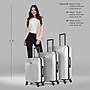 DUKAP INCEPTION 3-Piece Hardside Spinner Carry-On Luggage Set, TSA Checkpoint Friendly, Silver (DKINCSML-SIL)~#|#~D2679909-EAE2-45BB-993A494B1522A656_sc7