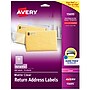 Avery Easy Peel Laser Return Address Labels, 2/3" x 1-3/4", Clear, 600 Labels/Pack (15695)~#|#~D268ACDB-F17D-4B39-B8F33E068A28647E_sc7